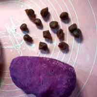 南瓜紫薯麻团的做法图解三