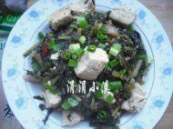 荤菜雪里蕻炖豆腐做法图解9)
