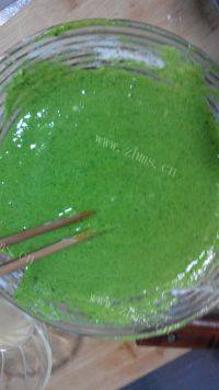 自制菠菜煎饼做法图解7)