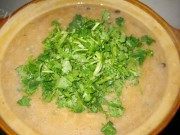 美味的鸭肉皮蛋粥