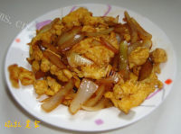 家常菜圆葱炒鸡蛋
