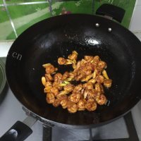 美味的茄汁虾仁