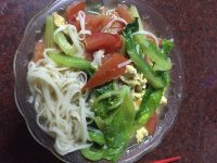 美味的西红柿鸡蛋面