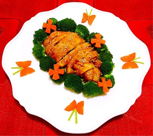 香喷喷的照烧鸡腿