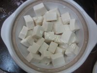 香脆的什锦火腿蒸豆腐做法图解4)