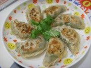 香煎韭菜猪肉饺子做法图解4)