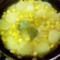 奶油玉米浓汤做法图解3)