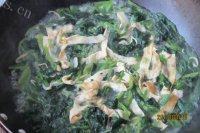 家常银鱼菠菜羹做法图解13)