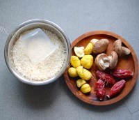 好吃的电压力锅版腊肠栗子饭做法图解1)