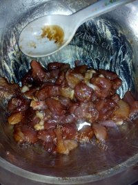 美味的淮山瘦肉粥做法图解4)