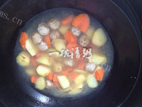自制泰式咖喱肉丸做法图解9)