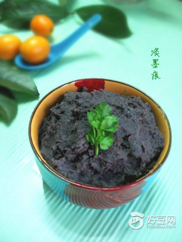 甜蜜黑豆沙