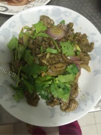 美味的孜然羊肉