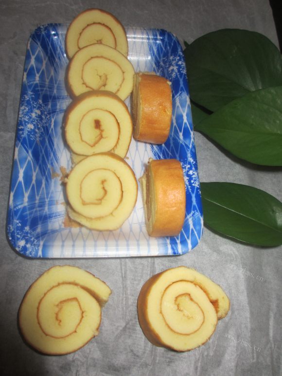 美味佳肴般的蛋糕卷