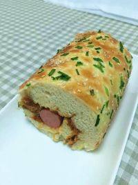 自制肉松面包卷