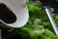 家常菜蒜香蚝油生菜做法图解4)