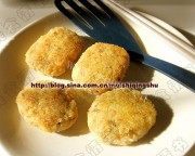 美味的豆腐汉堡排