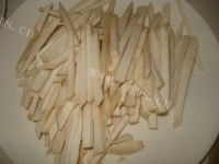 美味的杏鲍菇炒肉做法图解2)