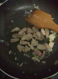 家常菜青椒炒肉片做法图解6)