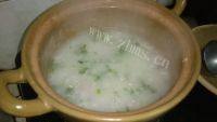 自己做的肉末菜心粥做法图解5)