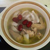 手工美食椰子鸡做法图解5)