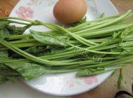 家常菜菠菜炒蛋做法图解1)