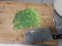 记忆中的蒜苔炒肉做法图解1)