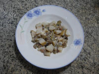 美味的油菜蕻鲍鱼大米粥做法图解5)