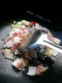 经典美味青椒炒肉做法图解4)