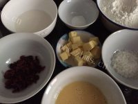 自制蔓越莓司康做法图解1)