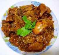 特色美食鸡肉炖粉条做法图解10)
