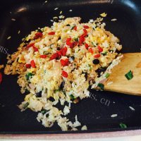 美味的杂菜炒饭做法图解14)