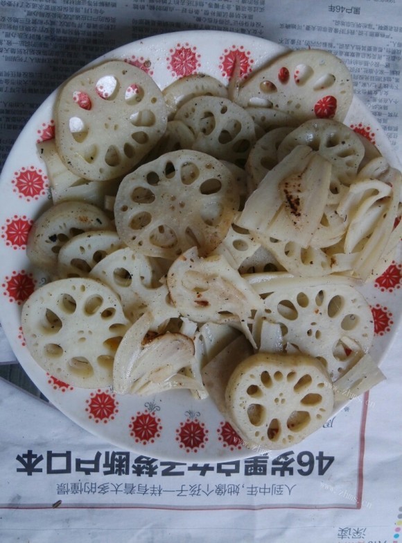 香气浓郁的清炒藕片