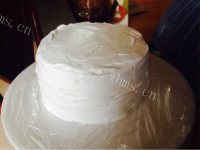 自制抹茶奶油蛋糕做法图解16)