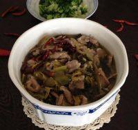 家常菜香辣酸菜肉片