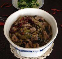 家常菜香辣酸菜肉片