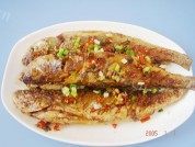 美味的香煎三牙鱼