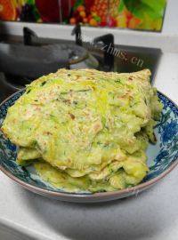自制南瓜丝鸡蛋饼