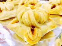 美味牵牛之恋蛋黄酥做法图解24)