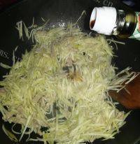 养生的茭白炒肉丝