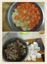 美味的咖喱土豆牛肉饭做法图解4)
