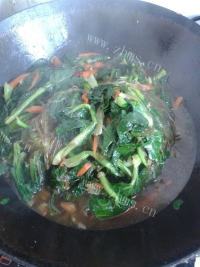 美味的青菜粉丝做法图解7)