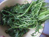 美味小炒（茼蒿炒肉）做法图解1)