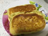 简易的发面肉饼
