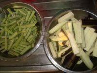 味道不错的茄子炒豆角做法图解1)