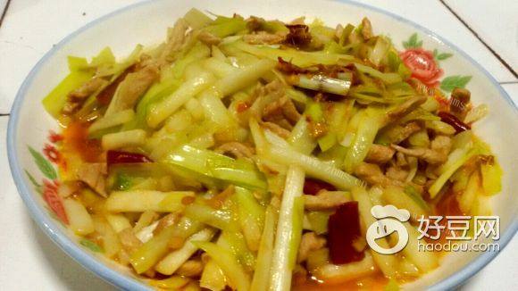家常菜韭黄肉丝