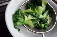 美味的青菜番茄蛋面做法图解5)