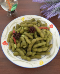 下酒菜盐水毛豆