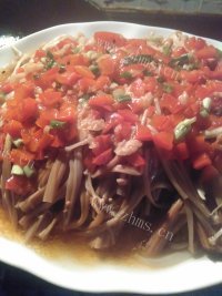 家常菜蚝油金针菇
