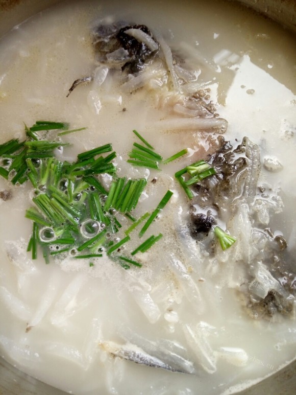 香气浓郁的萝卜鲫鱼汤